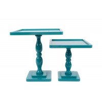 Suporte Laca Turquesa Quadrado  M Suporte Laca Turquesa Quadrado  M